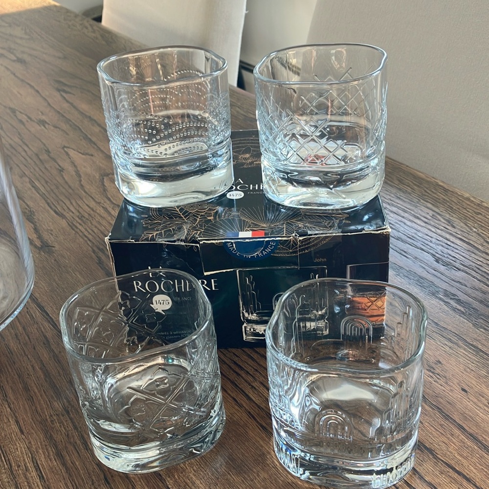 New La Rochère Whiskey Tumblers